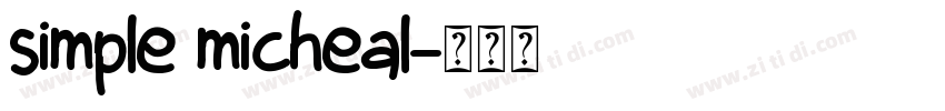 simple micheal字体转换